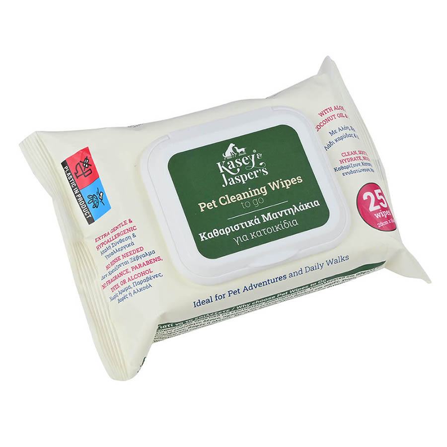 Kasey & Jasper’s Υγρά Μαντηλάκια Καθαρισμού Travel pack 25pcs
