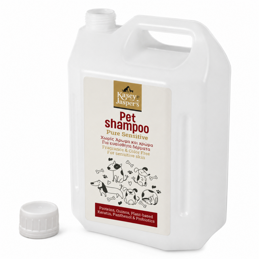 Pet Shampoo Pure Sensitive Kasey and Jasper's 4lt